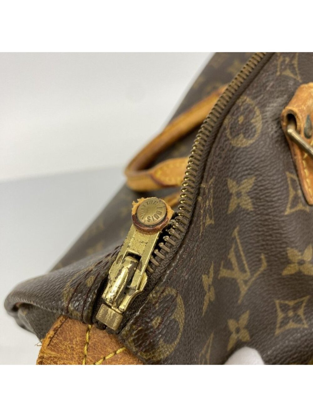 Louis Vuitton Handbag Monogram Speedy 35 Brown - Picture 6 of 10